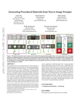 Generating Procedural Materials from Text or Image Prompts