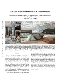 EverLight: Indoor-Outdoor Editable HDR Lighting Estimation