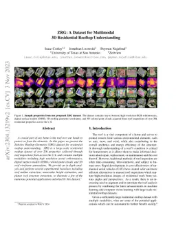 ZRG: A Dataset for Multimodal 3D Residential Rooftop Understanding