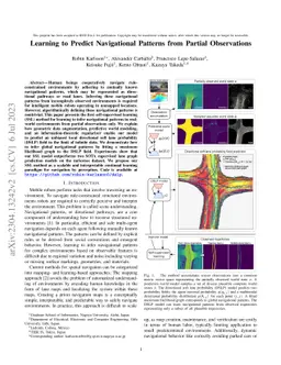 Learning to Predict Navigational Patterns from Partial Observations