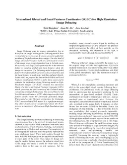 Streamlined Global and Local Features Combinator (SGLC) for High
  Resolution Image Dehazing