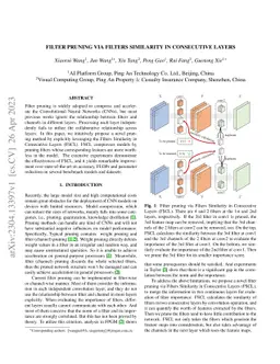 Filter Pruning via Filters Similarity in Consecutive Layers