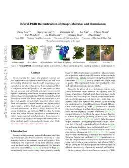 Neural-PBIR Reconstruction of Shape, Material, and Illumination