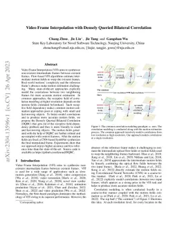 Video Frame Interpolation with Densely Queried Bilateral Correlation