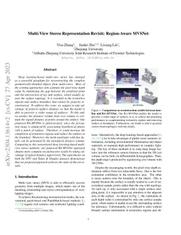 Multi-View Stereo Representation Revisit: Region-Aware MVSNet