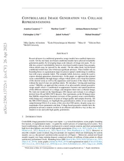 Controllable Image Generation via Collage Representations