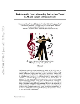 Text-to-Audio Generation using Instruction-Tuned LLM and Latent
  Diffusion Model