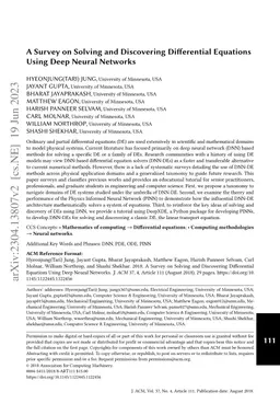 A Survey on Solving and Discovering Differential Equations Using Deep
  Neural Networks