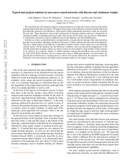 Typical and atypical solutions in non-convex neural networks with
  discrete and continuous weights