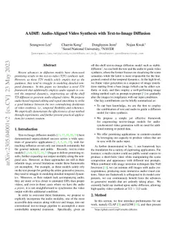 AADiff: Audio-Aligned Video Synthesis with Text-to-Image Diffusion