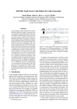 Self-Edit: Fault-Aware Code Editor for Code Generation