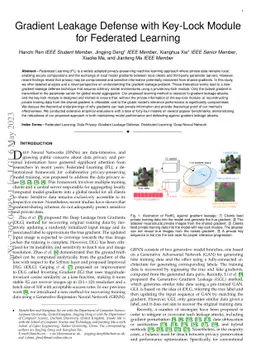 Gradient Leakage Defense with Key-Lock Module for Federated Learning