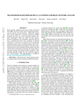 Transformer-Based Hierarchical Clustering for Brain Network Analysis