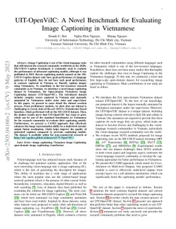 UIT-OpenViIC: A Novel Benchmark for Evaluating Image Captioning in
  Vietnamese