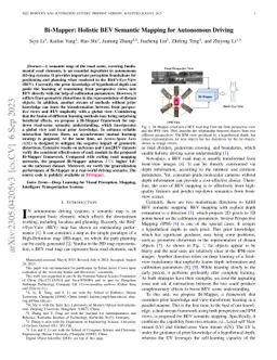 Bi-Mapper: Holistic BEV Semantic Mapping for Autonomous Driving