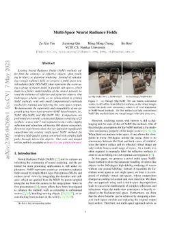 MS-NeRF: Multi-Space Neural Radiance Fields