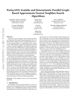ParlayANN: Scalable and Deterministic Parallel Graph-Based Approximate
  Nearest Neighbor Search Algorithms