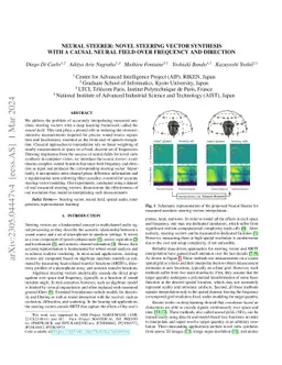 Neural Steerer: Novel Steering Vector Synthesis with a Causal Neural
  Field over Frequency and Source Positions