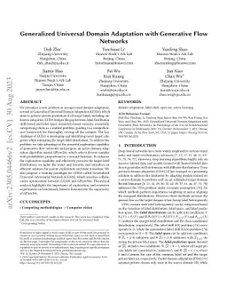 Generalized Universal Domain Adaptation with Generative Flow Networks