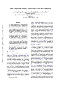 AlignSTS: Speech-to-Singing Conversion via Cross-Modal Alignment