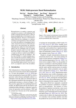 MGR: Multi-generator Based Rationalization