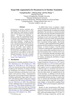 Target-Side Augmentation for Document-Level Machine Translation