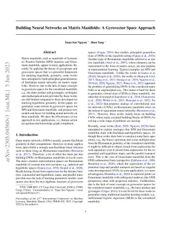 Building Neural Networks on Matrix Manifolds: A Gyrovector Space
  Approach