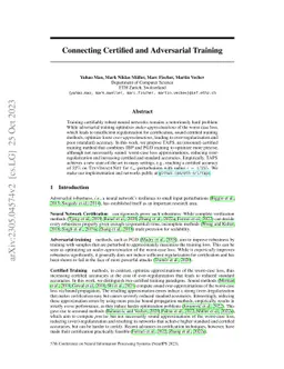 TAPS: Connecting Certified and Adversarial Training