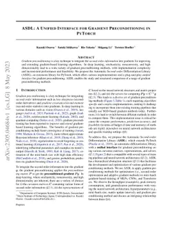 ASDL: A Unified Interface for Gradient Preconditioning in PyTorch