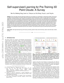 Self-supervised Learning for Pre-Training 3D Point Clouds: A Survey