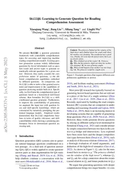 SkillQG: Learning to Generate Question for Reading Comprehension
  Assessment