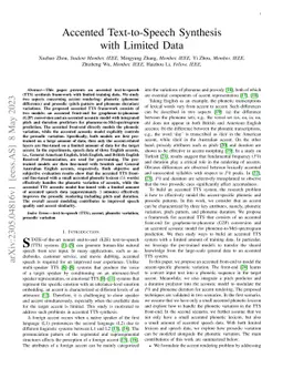 Accented Text-to-Speech Synthesis with Limited Data