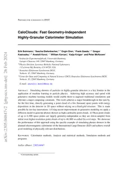 CaloClouds: Fast Geometry-Independent Highly-Granular Calorimeter
  Simulation