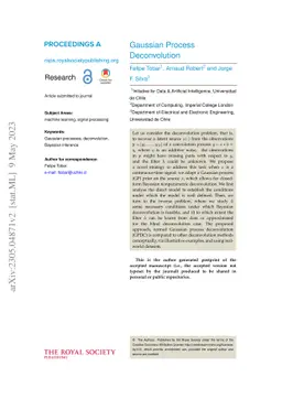 Gaussian process deconvolution