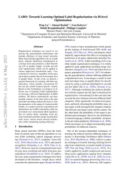 LABO: Towards Learning Optimal Label Regularization via Bi-level Optimization