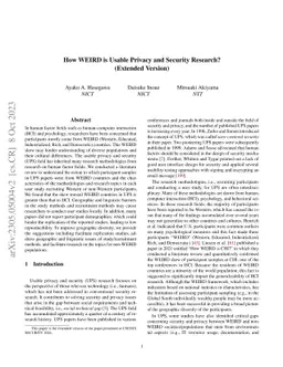 How WEIRD is Usable Privacy and Security Research? (Extended Version)