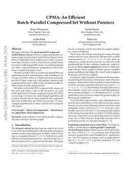 CPMA: An Efficient Batch-Parallel Compressed Set Without Pointers