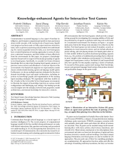 Knowledge-enhanced Agents for Interactive Text Games