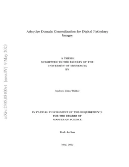 Adaptive Domain Generalization for Digital Pathology Images