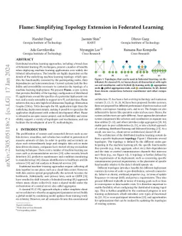 Flame: Simplifying Topology Extension in Federated Learning