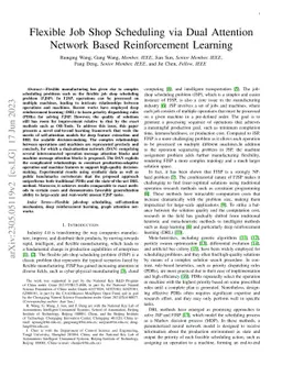 Flexible Job Shop Scheduling via Dual Attention Network Based
  Reinforcement Learning