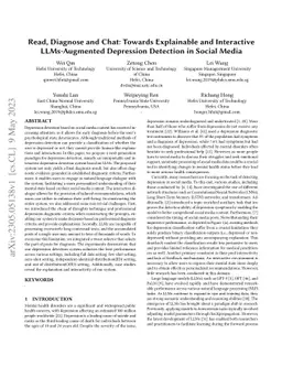 Read, Diagnose and Chat: Towards Explainable and Interactive
  LLMs-Augmented Depression Detection in Social Media