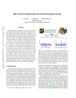 SRIL: Selective Regularization for Class-Incremental Learning