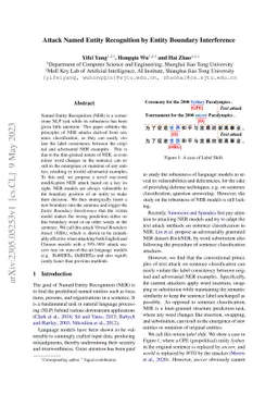 Attack Named Entity Recognition by Entity Boundary Interference