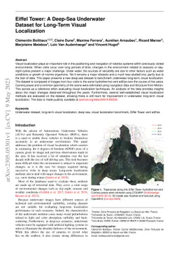 Eiffel Tower: A Deep-Sea Underwater Dataset for Long-Term Visual
  Localization