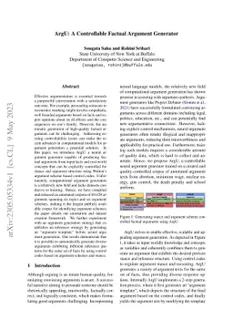 ArgU: A Controllable Factual Argument Generator