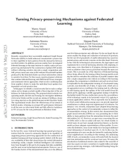 Turning Privacy-preserving Mechanisms against Federated Learning