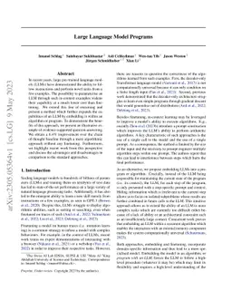 Large Language Model Programs