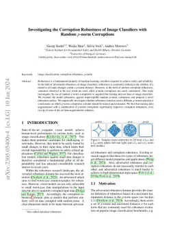Investigating the Corruption Robustness of Image Classifiers with Random
  Lp-norm Corruptions