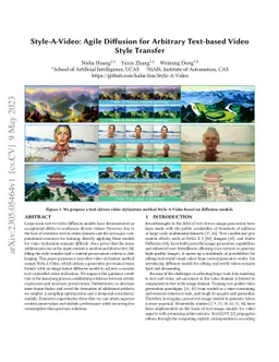 Style-A-Video: Agile Diffusion for Arbitrary Text-based Video Style
  Transfer